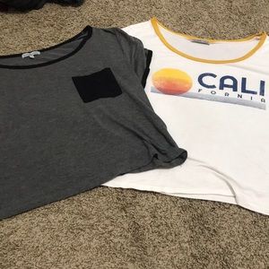 Two crop tops, worn twice, great condition